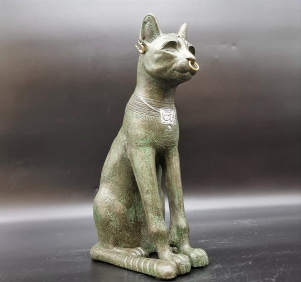 Grote foto museumkopie van gayer anderson cat london polysteen kat 25.5 cm zonder minimumprijs antiek en kunst curiosa en brocante