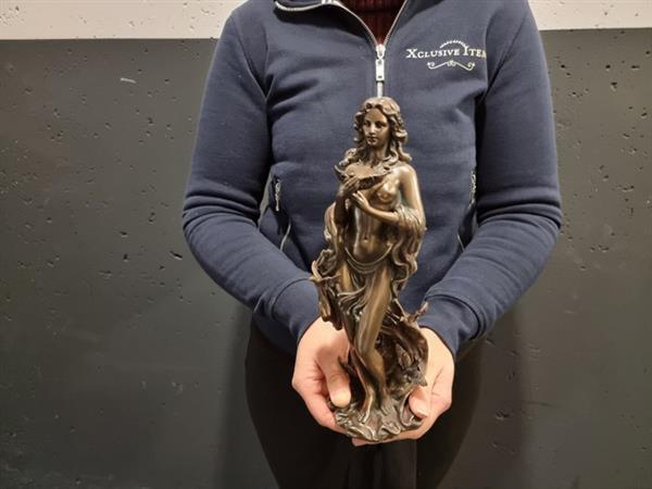 Grote foto beeld aphrodite greek goddess 30 cm polystone koud brons antiek en kunst curiosa en brocante