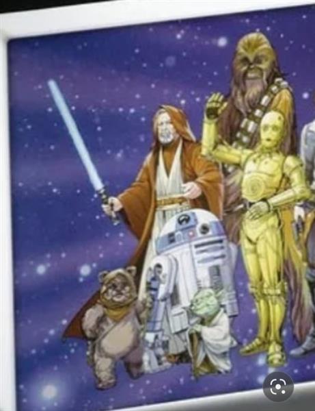 Grote foto lampada star wars lichtbord plastic antiek en kunst curiosa en brocante
