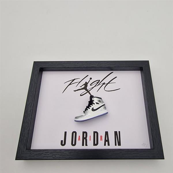 Grote foto lijst mini sneaker af1 air jordan 1 think 16 pass the torch ingelijst hout antiek en kunst curiosa en brocante