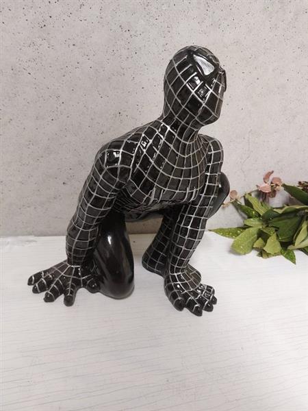 Grote foto beeld spiderman in original color black 35 cm polyresin antiek en kunst curiosa en brocante
