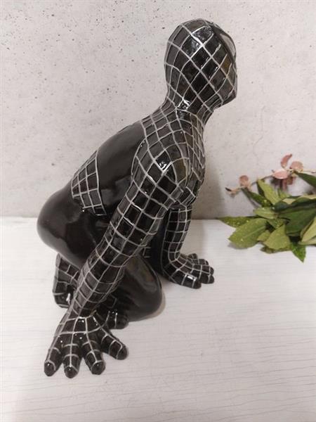 Grote foto beeld spiderman in original color black 35 cm polyresin antiek en kunst curiosa en brocante