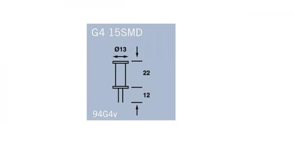 Grote foto frilight lamp led g4 1.2w 80lumen 15leds caravans en kamperen caravan accessoires