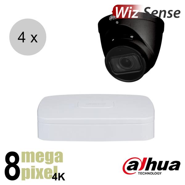 Grote foto dahua 4k ip cameraset wizsense 4 turret dome camera motorzoom starlight 40m ips48dtm2 audio tv en foto videobewakingsapparatuur