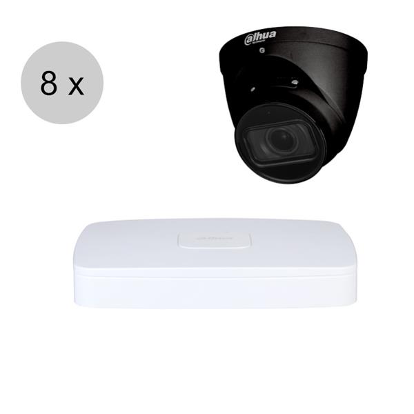 Grote foto dahua 4k ip cameraset wizsense 8 turret dome camera motorzoom starlight 40m ips88dtm2 audio tv en foto videobewakingsapparatuur