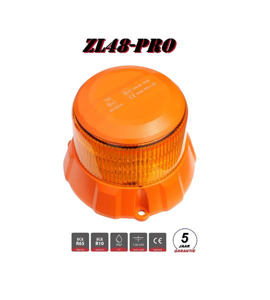 Grote foto zl48a pro super robust led zwaailamp oranje ecer65 klasse 2 ece r10 12 24v bout montage 5 jaar garan auto onderdelen overige auto onderdelen