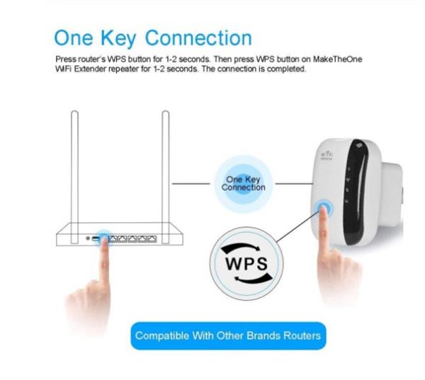 Grote foto drphone wr2 wifi repeater wi fi versterker groter bereik 300mbps tv gaming computer computers en software overige computers en software