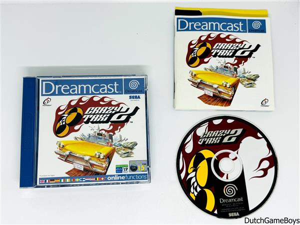 Grote foto sega dreamcast crazy taxi 2 spelcomputers games overige games