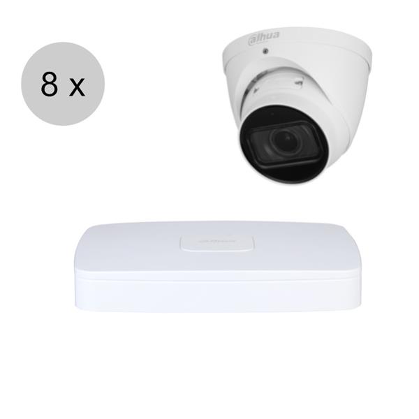 Grote foto dahua 4k ip cameraset wizsense 8 turret dome camera motorzoom starlight 40m ips88dtm1 audio tv en foto videobewakingsapparatuur