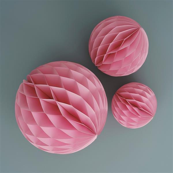 Grote foto roze honeycomb 3st verzamelen overige verzamelingen