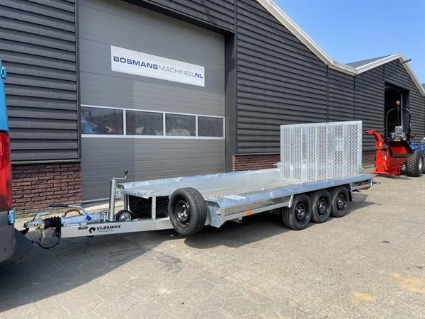 Grote foto vlemmix 3.5 t 3 asser machinetransporter nieuw met dikke opties agrarisch aanhangwagens