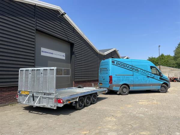 Grote foto vlemmix 3.5 t 3 asser machinetransporter nieuw met dikke opties agrarisch aanhangwagens