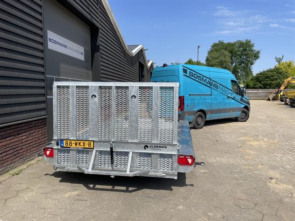 Grote foto vlemmix 3.5 t 3 asser machinetransporter nieuw met dikke opties agrarisch aanhangwagens