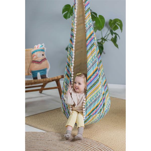 Grote foto hangnest schommel indiaans avontuur kinderhangnest cocoon indiaans avontuur kinderen en baby overige