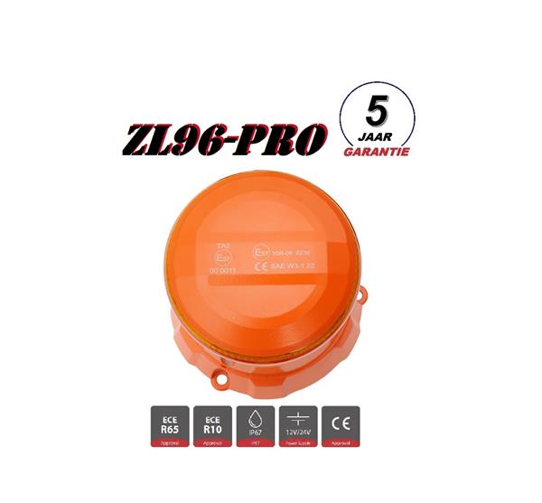 Grote foto zl96a pro super robust oranje led zwaailamp ecer65 klasse 2 ece r10 12 24v bout montage 5 jaar garan auto onderdelen overige auto onderdelen