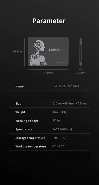 Grote foto luxwallet dmf5 interne 1000gb ssd 2.5 inch sata3 6gbps 1tb 3d nand nvme interne solid st computers en software overige computers en software