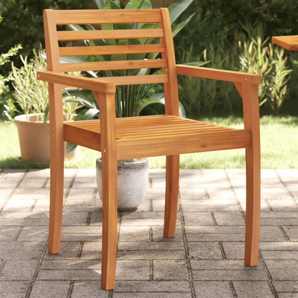 Grote foto vidaxl tuinstoelen 2 st 59x55x85 cm massief acaciahout tuin en terras tuinmeubelen