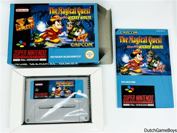 Grote foto super nintendo snes the magical quest starring mickey mouse noe vgc spelcomputers games overige nintendo games