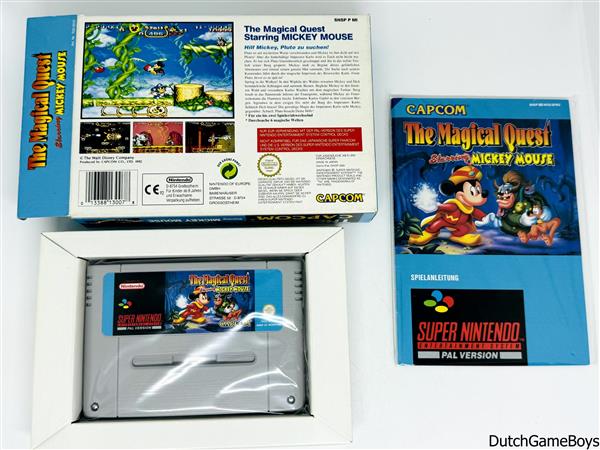 Grote foto super nintendo snes the magical quest starring mickey mouse noe vgc spelcomputers games overige nintendo games