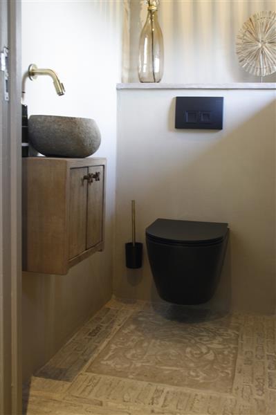 Grote foto zwevend toiletmeubel eiken deurtjes l39xh35 cm huis en inrichting complete badkamers