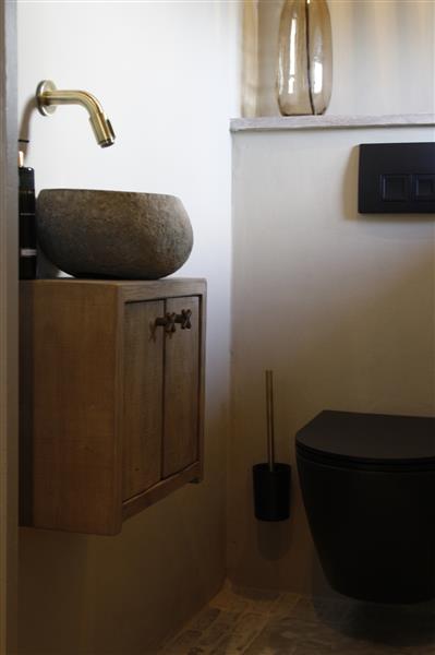 Grote foto zwevend toiletmeubel eiken deurtjes l39xh35 cm huis en inrichting complete badkamers