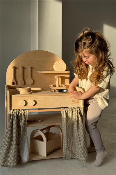 Grote foto houten speelkeuken met accessoires keuken kinderen en baby overige