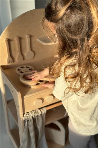 Grote foto houten speelkeuken met accessoires keuken kinderen en baby overige