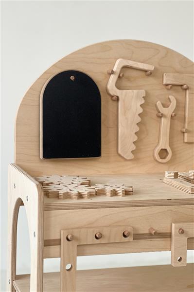 Grote foto houten werkbank met gereedschapskist werkbank kinderen en baby overige