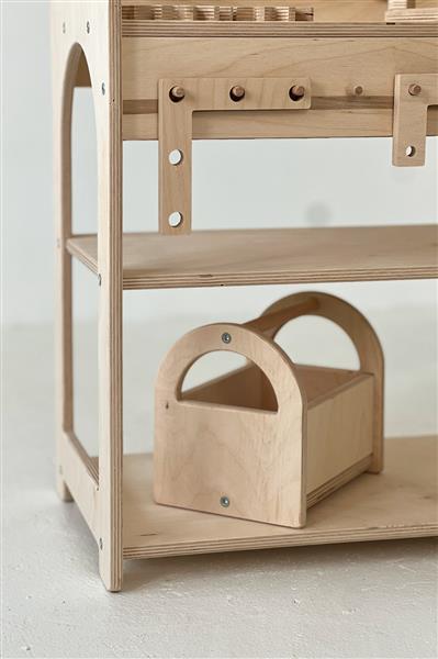 Grote foto houten werkbank met gereedschapskist werkbank kinderen en baby overige