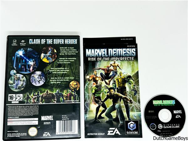 Grote foto nintendo gamecube marvel nemesis rise of the imperfects ukv spelcomputers games overige nintendo games