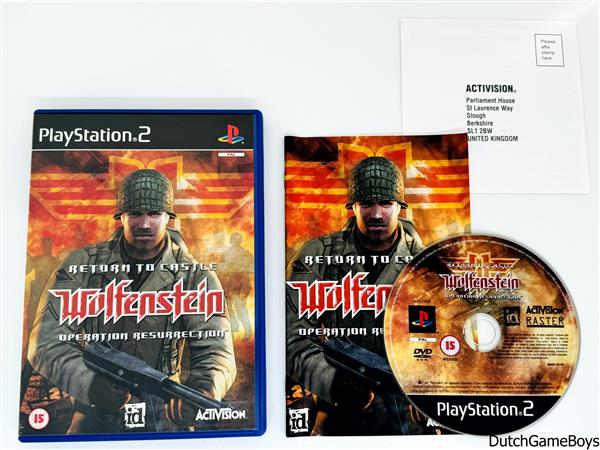Grote foto playstation 2 ps2 return to castle wolfenstein operation resurrection spelcomputers games playstation 2