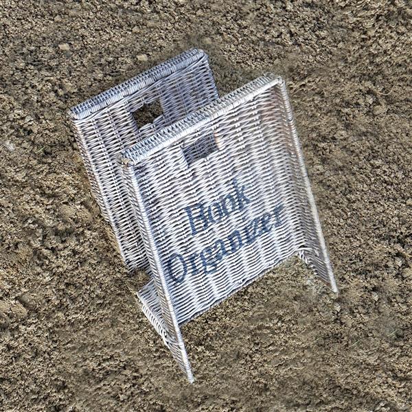 Grote foto tijdschriftenrek van riet huis en inrichting schalen en manden