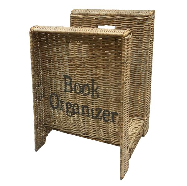 Grote foto tijdschriftenrek van riet huis en inrichting schalen en manden