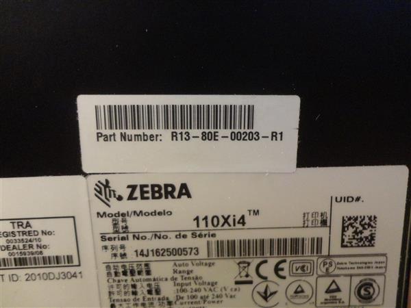 Zebra 110Xi4 - 300dpi Thermal Barcode Label Printer USB + NETWORK Kopen