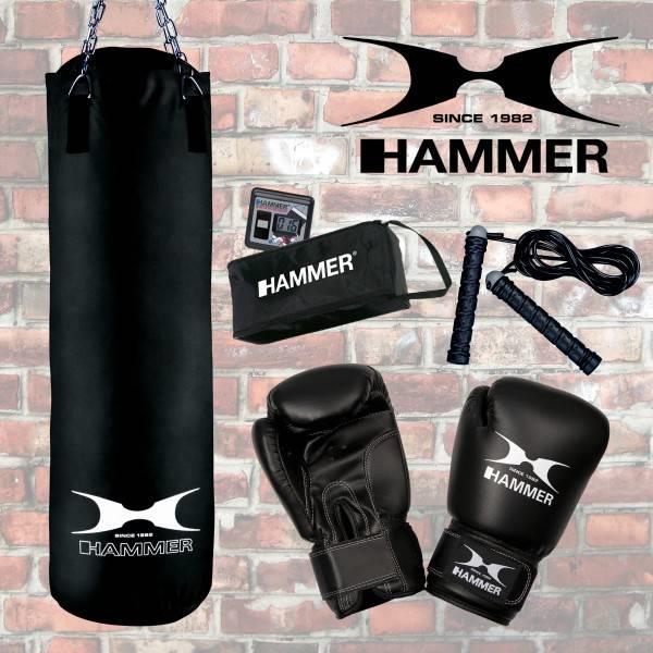 Grote foto hammer boxing set chicago 100 cm fit black 100 cm sport en fitness vechtsporten en zelfverdediging
