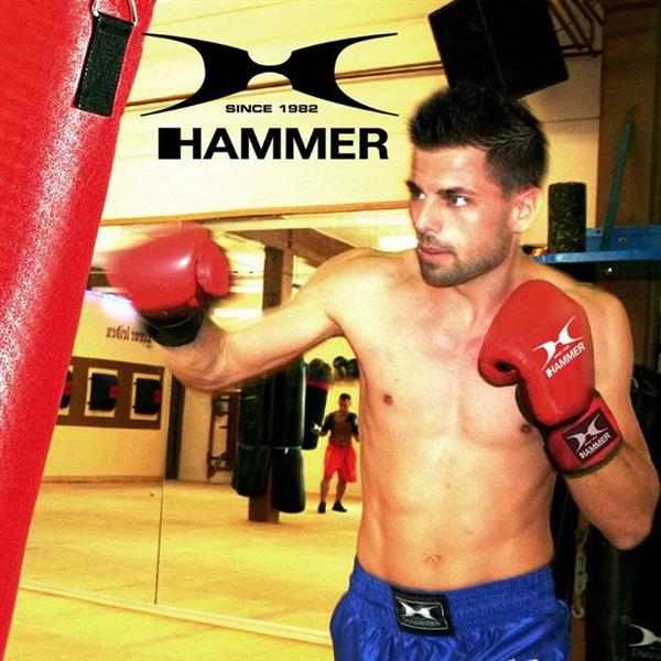 Grote foto hammer boxing bokszak fit rood 80x30 cm sport en fitness vechtsporten en zelfverdediging