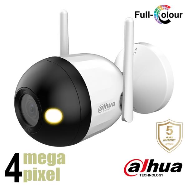Grote foto dahua 4mp wifi bullet camera microfoon full color sd kaart slot f4c led audio tv en foto professionele video apparatuur