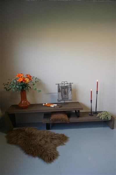 Grote foto tv meubel dero 2 delig verouderd hout l160 cm huis en inrichting woningdecoratie