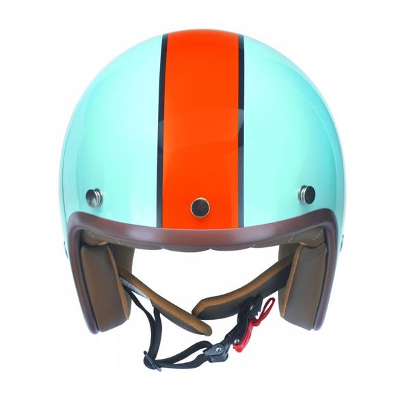 Grote foto redbike rb 764 retro jethelm blauw oranje motoren kleding