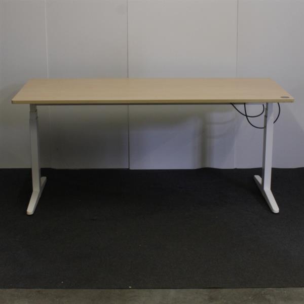 Grote foto elektrisch zit sta bureau wit ahorn 170 x 80 b keus huis en inrichting stoelen