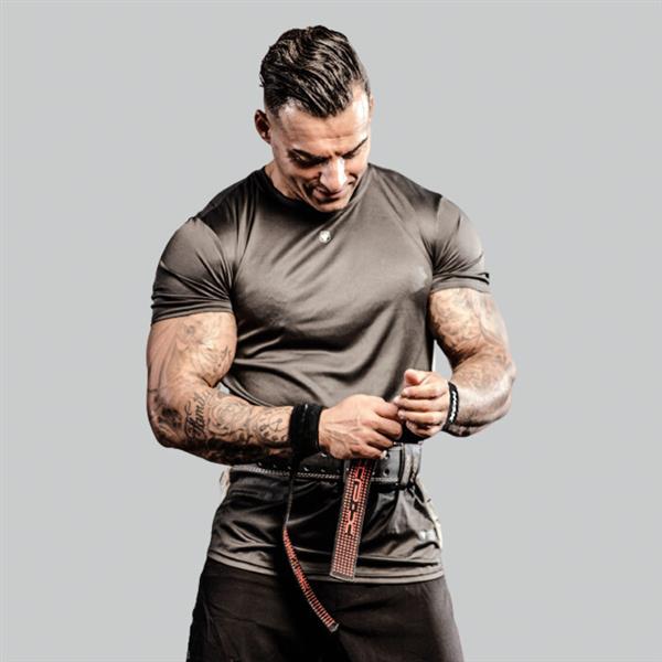 Grote foto nrg fitness lifting straps deadlift straps zwart deluxe sport en fitness fitness