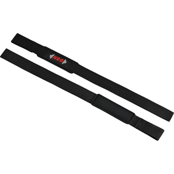 Grote foto nrg fitness lifting straps deadlift straps zwart deluxe sport en fitness fitness
