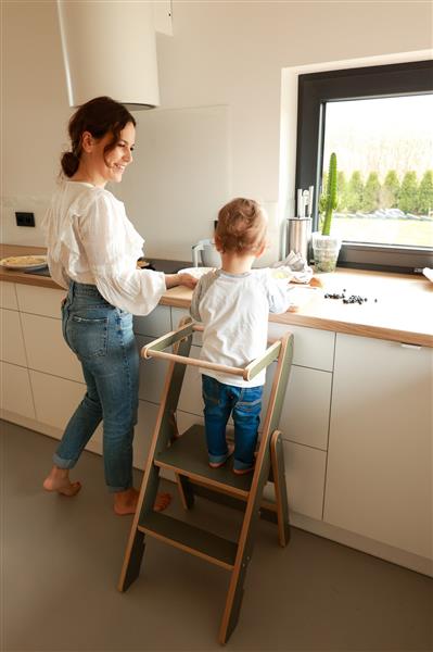 Grote foto opvouwbare kitchen helper olive olive kinderen en baby overige