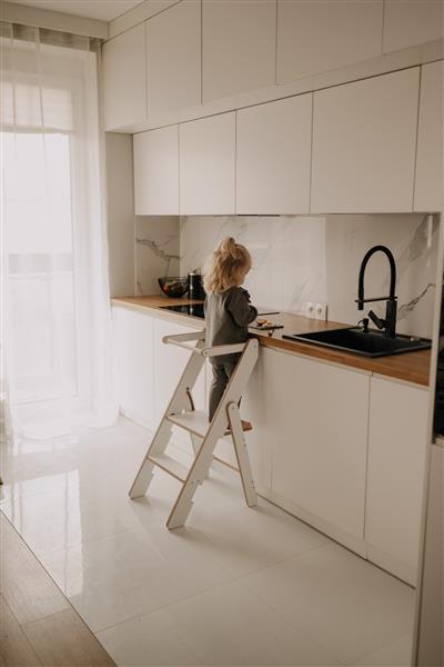 Grote foto opvouwbare kitchen helper white white kinderen en baby overige