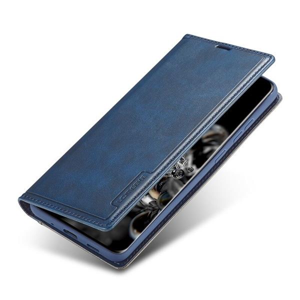 Grote foto drphone imeeke 2 pashouder pu leer magnetische flip galaxy s21 ultra blauw telecommunicatie mobieltjes