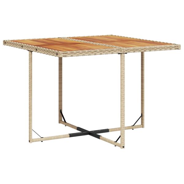 Grote foto vidaxl 5 delige tuinset met kussens poly rattan beige tuin en terras tuinmeubelen