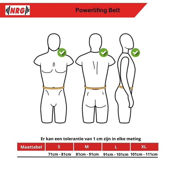 Grote foto nrg fitness powerlift riem 4 met lever buckle maat l sport en fitness fitness
