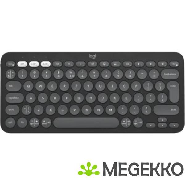 Grote foto logitech pebble keys 2 k380s zwart azerty draadloos toetsenbord computers en software toetsenborden