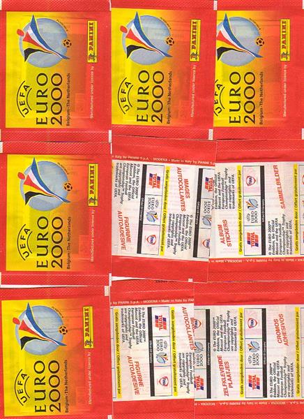 Grote foto panini euro 2000 stickers 25 zakjes verzamelen sportartikelen en voetbal