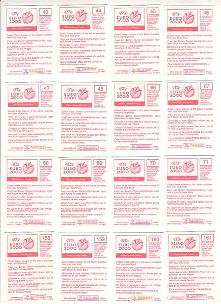 Grote foto panini euro 2000 stickers 25 zakjes verzamelen sportartikelen en voetbal
